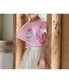 【エニファム/any FAM / KIDS】の袖レース ケーキプリント Tシャツ ピンク|ID: prp329100004469000 ipo3291000000032633236