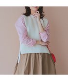 【23区/NIJYUSANKU】の【洗える】コットンポリエステルリリヤーン ニットベスト ホワイト系|ID: prp329100004469077 ipo3291000000031962914