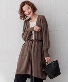 【23区/NIJYUSANKU】の【洗える】リネンシルクブレンド カーディガン ブラウン系|ID: prp329100004469109 ipo3291000000031964608