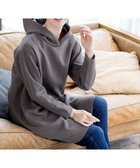 【ティアクラッセ/Tiaclasse】の【洗える】ソフトボンディングパーカーチュニック モカ|ID: prp329100004469110 ipo3291000000031990989