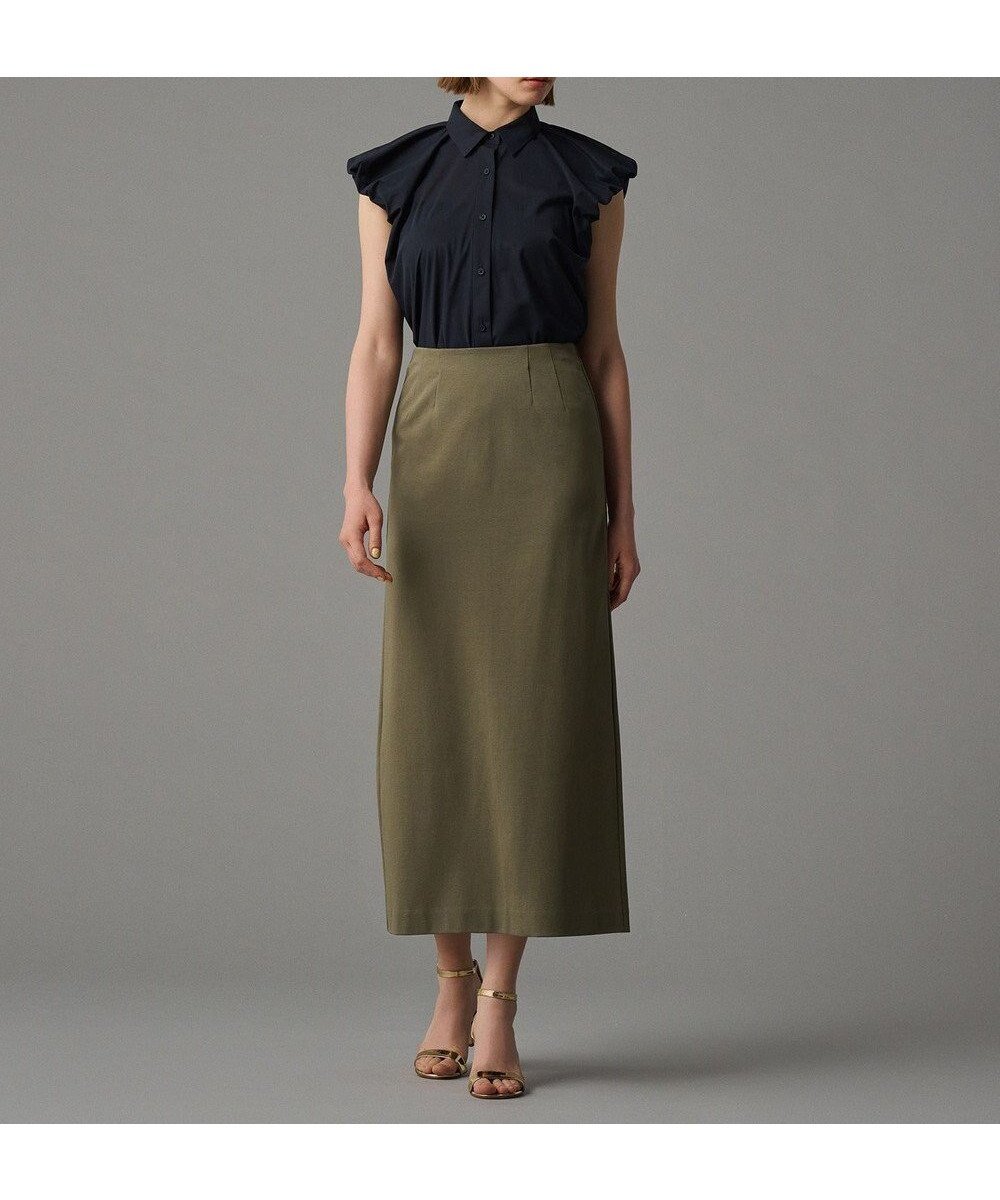 【アンクレイヴ/uncrave】の【接触冷感・UVカット】ダブルフェイスジャージー スカート(uncrave STANDARD) インテリア・キッズ・メンズ・レディースファッション・服の通販 founy(ファニー) ファッション Fashion レディースファッション Fashion for Women スカート Skirts 春 Spring カットソー Cut and Sewn Top シルケット Silket, Silky Cotton ジャケット Jacket, Outerwear セットアップ Set-Up, Coordinated Outfit マキシ Maxi, Full Length S/S・春夏 SS, Spring/Summer, Warm Season おすすめ Recommended / Our Picks 夏 Summer オリーブ|ID: prp329100004469123 ipo3291000000034281030