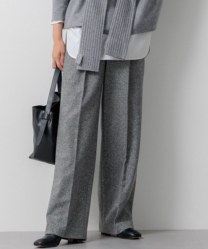 【23区/NIJYUSANKU】のシルクネップヘリンボーン ワイドパンツ インテリア・キッズ・メンズ・レディースファッション・服の通販 founy(ファニー) https://founy.com/ ファッション Fashion レディースファッション Fashion for Women パンツ Pants & Trousers ガウチョパンツ Gaucho Pants, Culottes シルク Silk, 100% Silk ストレッチ Stretch, Stretchy Fabric 雑誌 Magazine, Fashion Magazine トレンド Trend, Trending Now ネップ Nepp, Slub Yarn フロント Front, Front Design ワイド Wide, Wide Fit A/W・秋冬 Autumn/Winter 冬 Winter / This Winter 2024年 2024 2024-2025秋冬・A/W Autumn/Winter 2024–25 AW24–25 |ID: prp329100004469172 ipo3291000000033476356