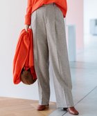 【23区/NIJYUSANKU】のシルクネップヘリンボーン ワイドパンツ ブラウン系|ID: prp329100004469172 ipo3291000000033476358