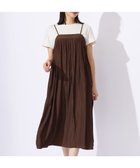 【ジェイ プレス/J.PRESS】の【WEB限定・洗える】キャミワンピース カットソー ツインセット ブラウン系|ID: prp329100004469211 ipo3291000000031876645
