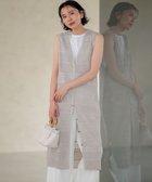 【23区/NIJYUSANKU】のレーシーパターン ロングジレ ニット ベージュ系|ID: prp329100004469230 ipo3291000000031985106