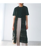 【23区/NIJYUSANKU】のレーシーパターン ロングジレ ニット 人気、トレンドファッション・服の通販 founy(ファニー) ファッション Fashion レディースファッション Ladies' Fashion Online アウター Coat Outerwear トップス・カットソー Tops/Tshirt ニット Knit Tops ベスト/ジレ Gilets/Vests 春 Spring スリット Slit タンク Tank バランス Balance ベスト Vest ミックス Mix レーシー Lacey S/S・春夏 Ss・Spring/Summer おすすめ Recommend 夏 Summer 2024年 2024 2024春夏・S/S Ss,Spring/Summer,2024 |ID:prp329100004469230
