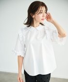 【ハッシュニュアンス/#Newans】の〈水野佐彩さんコラボ〉ロマンティックフリルディテールシャツ 人気、トレンドファッション・服の通販 founy(ファニー) ファッション Fashion レディースファッション Fashion for Women トップス・カットソー Cut & Sew Tops シャツ・ブラウス・オフィスカジュアル Elegant Blouses & Button-Ups コラボ Collaboration, Collab フェミニン Feminine, Girly フリル Frill, Ruffle 半袖 Short Sleeve, Half Sleeve 夏 Summer 春 Spring S/S・春夏 SS, Spring/Summer, Warm Season 洗える Machine Washable thumbnail ホワイト|ID: prp329100004469232 ipo3291000000033409589