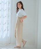 【フェルゥ/Feroux】の【洗える】フリルデザイン・サス付きパンツ ベージュ系|ID: prp329100004469241 ipo3291000000031427340