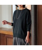 【23区/NIJYUSANKU】の【洗える】ウールコットンストレッチ オーバーサイズ ニット ブラック系|ID: prp329100004469276 ipo3291000000031964344