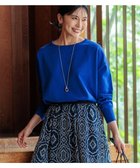 【23区/NIJYUSANKU】の【洗える】ウールコットンストレッチ オーバーサイズ ニット ブルー系|ID: prp329100004469276 ipo3291000000031964346