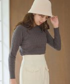 【フェルゥ/Feroux】の【洗える】ケーブル ニット グレー系|ID: prp329100004469470 ipo3291000000031977272