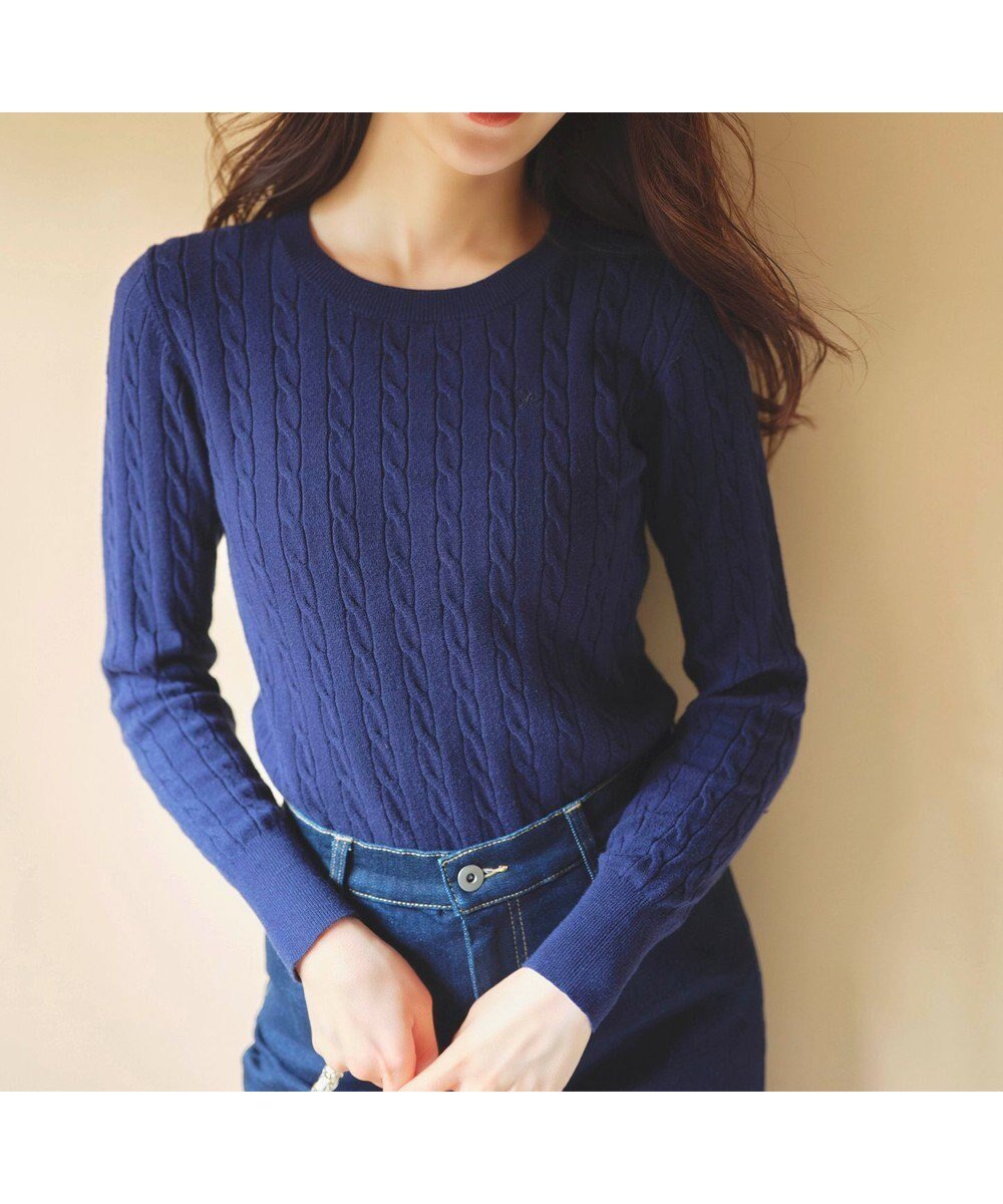 【フェルゥ/Feroux】の【洗える】ケーブル ニット 人気、トレンドファッション・服の通販 founy(ファニー) 　ファッション　Fashion　レディースファッション　Fashion for Women　トップス・カットソー　Cut & Sew Tops　ニット　Knit Tops & Sweaters　おすすめ　Recommended / Our Picks　インナー　Innerwear　シンプル　Simple, Minimal　ジャケット　Jacket, Outerwear　セーター　Sweater, Knitwear　ツイード　Twill, Twill Weave　ミニスカート　Mini Skirt, Short Skirt　今季　This Season, Current Season　洗える　Machine Washable　秋　Autumn　A/W・秋冬　Autumn/Winter　 other-1|ID: prp329100004469470 ipo3291000000033675439