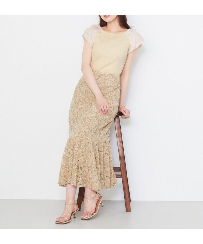 【フェルゥ/Feroux】の【セットアイテム】リブ ニット × レース スカート インテリア・キッズ・メンズ・レディースファッション・服の通販 founy(ファニー) https://founy.com/ ファッション Fashion レディースファッション WOMEN スカート Skirt 春 Spring 秋 Autumn/Fall コンパクト Compact ストレート Straight ダウン Down ドレス Dress ベーシック Basic マーメイド Mermaid リボン Ribbon レース Race ワイド Wide S/S・春夏 Ss・Spring/Summer おすすめ Recommend 夏 Summer エレガント 上品 Elegant ビジネス 仕事 通勤 Business |ID: prp329100004469503 ipo3291000000031966714