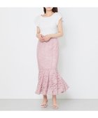 【フェルゥ/Feroux】の【セットアイテム】リブ ニット × レース スカート ピンク系|ID: prp329100004469503 ipo3291000000031966718