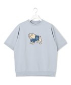 【ジェイプレスヨークストリート/J.PRESS YORK STREET】の【UNISEX】ブルドッグプリントTシャツ ブルー系|ID: prp329100004469865 ipo3291000000031977571