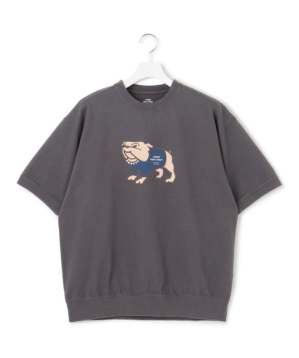 【ジェイプレスヨークストリート/J.PRESS YORK STREET】の【UNISEX】ブルドッグプリントTシャツ インテリア・キッズ・メンズ・レディースファッション・服の通販 founy(ファニー) 　ファッション　Fashion　レディースファッション　Fashion for Women　トップス・カットソー　Cut & Sew Tops　シャツ・ブラウス・オフィスカジュアル　Elegant Blouses & Button-Ups　ロングTシャツ・Tシャツ　Longline T-Shirts & Tees　カットソー・ベーシックTシャツ　Cut-and-Sewn Tops / Stretch Tees & Basics　ユニセックス　Unisex, Genderless　カットソー　Cut and Sewn Top　プリント　Print, Printed Pattern　夏　Summer　春　Spring　S/S・春夏　SS, Spring/Summer, Warm Season　グレー系|ID: prp329100004469865 ipo3291000000033587833