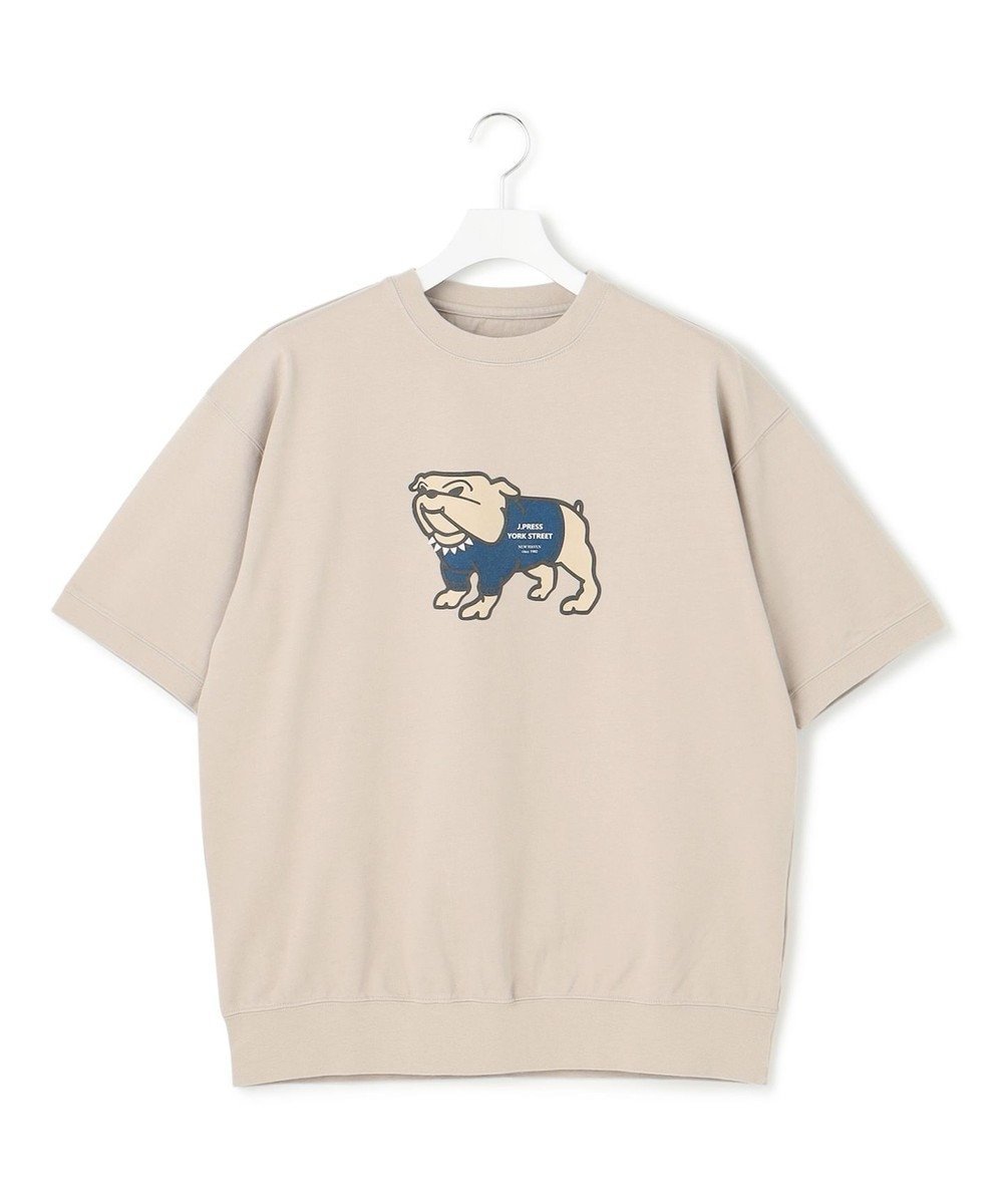 【ジェイプレスヨークストリート/J.PRESS YORK STREET】の【UNISEX】ブルドッグプリントTシャツ インテリア・キッズ・メンズ・レディースファッション・服の通販 founy(ファニー) 　ファッション　Fashion　レディースファッション　Fashion for Women　トップス・カットソー　Cut & Sew Tops　シャツ・ブラウス・オフィスカジュアル　Elegant Blouses & Button-Ups　ロングTシャツ・Tシャツ　Longline T-Shirts & Tees　カットソー・ベーシックTシャツ　Cut-and-Sewn Tops / Stretch Tees & Basics　ユニセックス　Unisex, Genderless　カットソー　Cut and Sewn Top　プリント　Print, Printed Pattern　夏　Summer　春　Spring　S/S・春夏　SS, Spring/Summer, Warm Season　ベージュ系|ID: prp329100004469865 ipo3291000000033587834