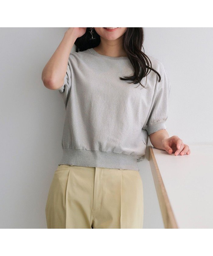 【エニィ スィス/any SiS】の【洗える】ドルマンスリーブラメ ニット インテリア・キッズ・メンズ・レディースファッション・服の通販 founy(ファニー) https://founy.com/ ファッション Fashion レディースファッション Ladies' Fashion Online トップス・カットソー Tops/Tshirt ニット Knit Tops セーター Sweater デコルテ Decolletage トレンド Trend フェミニン Feminine レギュラー Regular エレガント 上品 Elegant 夏 Summer 春 Spring S/S・春夏 Ss・Spring/Summer 洗える Washable |ID: prp329100004469928 ipo3291000000032686958