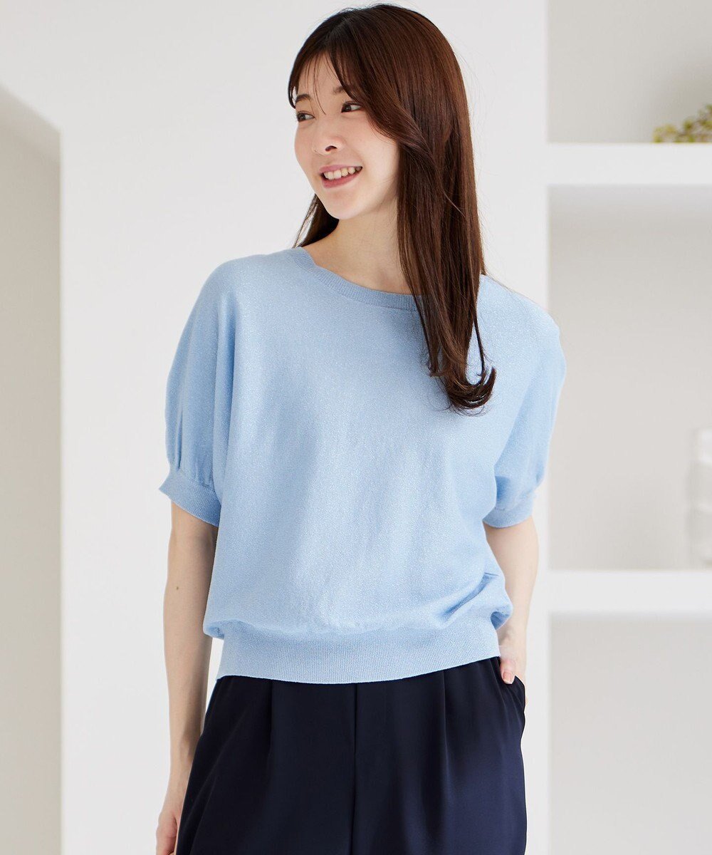 【エニィ スィス/any SiS】の【洗える】ドルマンスリーブラメ ニット 人気、トレンドファッション・服の通販 founy(ファニー) ファッション Fashion レディースファッション Fashion for Women トップス・カットソー Cut & Sew Tops ニット Knit Tops & Sweaters セーター Sweater, Knitwear デコルテ Décolleté, Neckline トレンド Trend, Trending Now フェミニン Feminine, Girly レギュラー Regular, Standard Fit エレガント 上品 Elegant 夏 Summer 春 Spring S/S・春夏 SS, Spring/Summer, Warm Season 洗える Machine Washable other-1|ID: prp329100004469928 ipo3291000000034365790