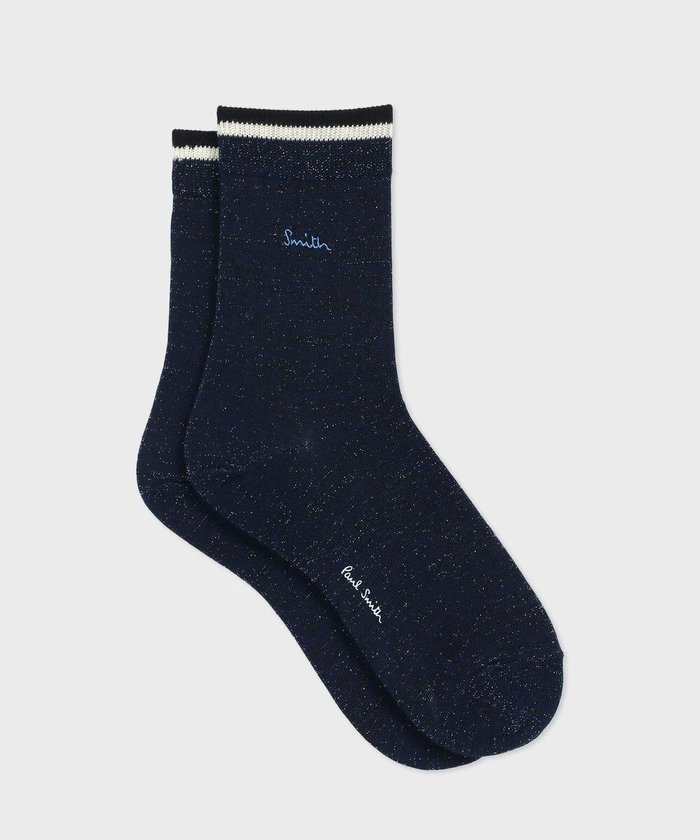 【ポール スミス/Paul Smith】のエンブロイダリー ラメ ソックス インテリア・キッズ・メンズ・レディースファッション・服の通販 founy(ファニー) https://founy.com/ ファッション Fashion レディースファッション WOMEN ソックス Socks レッグウェア Legwear エンブロイダリー Embroidery シンプル Simple ソックス Socks ワンポイント One Point |ID: prp329100004470195 ipo3291000000031685740