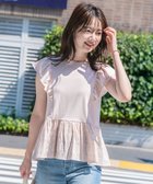 【フェルゥ/Feroux】の【接触冷感・UVケア】カットワークペプラム カットソー ピンク系|ID: prp329100004470358 ipo3291000000032032046