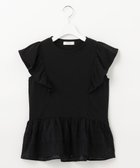 【フェルゥ/Feroux】の【接触冷感・UVケア】カットワークペプラム カットソー ブラック系|ID: prp329100004470358 ipo3291000000032032050