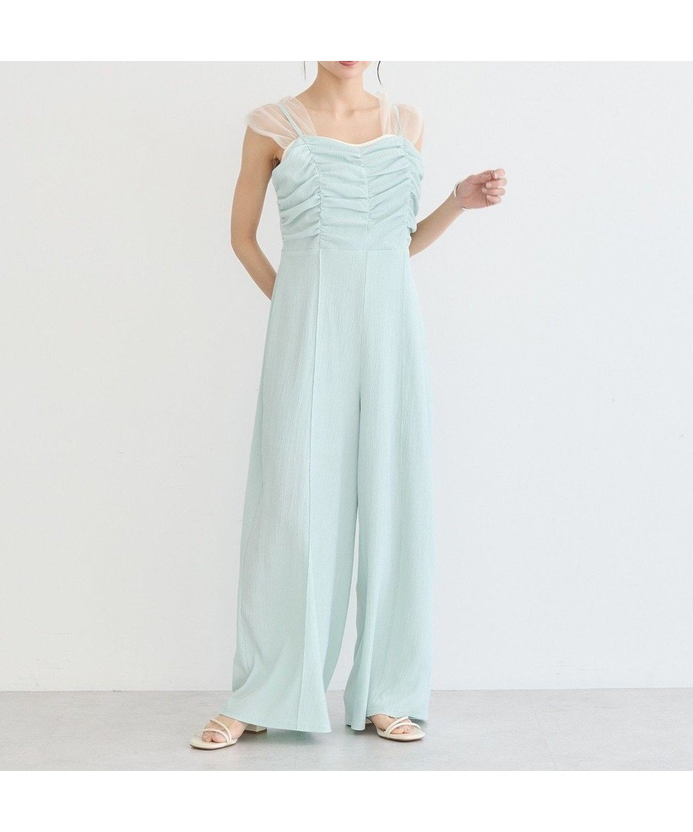 【アースミュージックアンドエコロジー/earth music&ecology】のシャーリングキャミロンパース 人気、トレンドファッション・服の通販 founy(ファニー) 　ファッション　Fashion　レディースファッション　Fashion for Women　パンツ　Pants & Trousers　エレガント 上品　Elegant　シャーリング　Shirring, Ruched　センター　Center, Center Line　リゾート　Resort, Vacation Style　ロンパース　Romper, Jumpsuit　ワイド　Wide, Wide Fit　 other-1|ID: prp329100004470374 ipo3291000000033671828