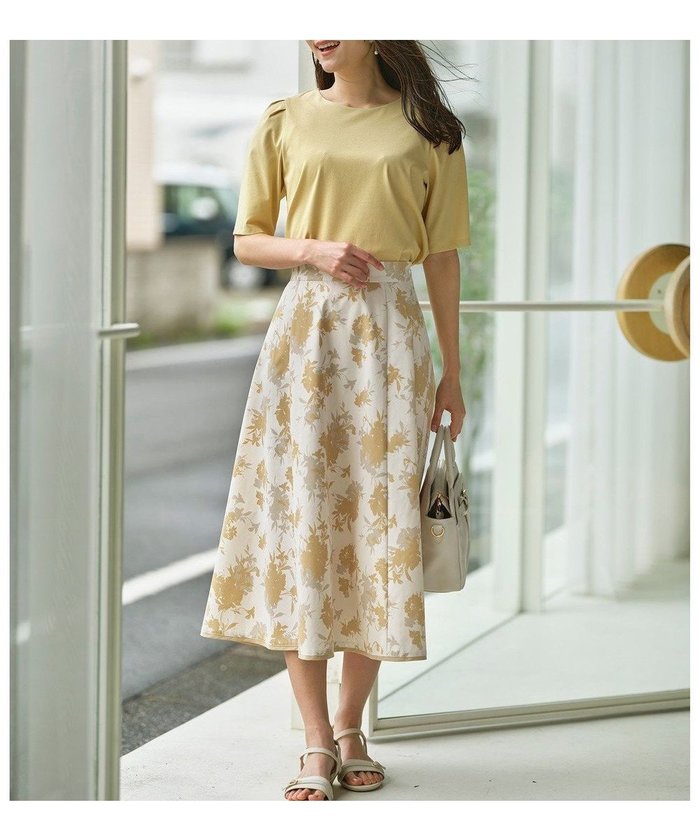 【エニィ スィス/any SiS】の【撥水】シルエットフラワー スカート インテリア・キッズ・メンズ・レディースファッション・服の通販 founy(ファニー) https://founy.com/ ファッション Fashion レディースファッション Ladies' Fashion Online スカート Skirt ギャザー Gather クラシカル Classical パウダー Powder フラワー Flower フレア Flare プリント Print 人気 Popularity 夏 Summer 春 Spring S/S・春夏 Ss・Spring/Summer |ID: prp329100004470402 ipo3291000000032635623