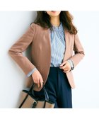 【エニィ スィス/any SiS】の【保温効果/ストレッチ】シリーズ累計13万枚突破!ビューティサーモ ノーカラージャケット キャメル|ID: prp329100004470412 ipo3291000000031718391