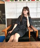 【グリーンパークス/Green Parks】のワンポイントプリントねじれミニワンピース Black|ID: prp329100004470444 ipo3291000000032288445