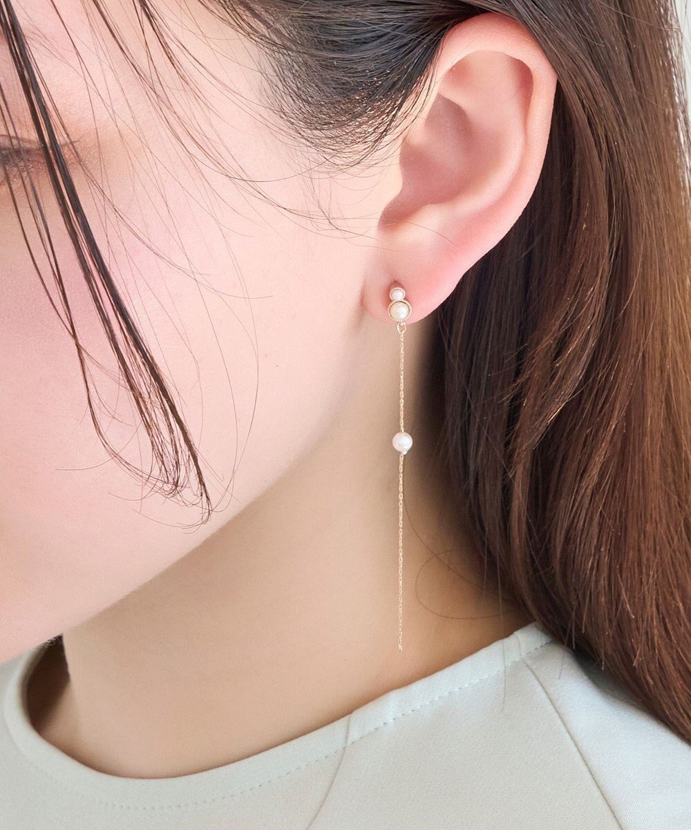 【フィービィー/phoebe】の【痛くないシリーズ】ルミナスパールロングライトフィットイヤリング シャンパン 人気、トレンドファッション・服の通販 founy(ファニー) 　ファッション　Fashion　レディースファッション　WOMEN　ジュエリー　Jewelry　リング　Rings　イヤリング　Earrings　アクセサリー　Accessories　イヤリング　Earrings　エレガント 上品　Elegant　チェーン　Chain　パール　Pearl　軽量　Lightweight　 other-1|ID: prp329100004470454 ipo3291000000031834738