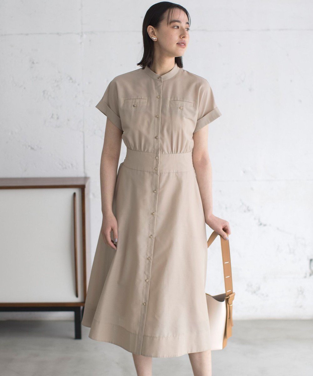 【組曲/KUMIKYOKU】の【WEB限定】シアーボイルワンピース インテリア・キッズ・メンズ・レディースファッション・服の通販 founy(ファニー) 　ファッション　Fashion　レディースファッション　Fashion for Women　ワンピース　Dresses　春　Spring　切替　Switching, Contrast Panel　シアー　Sheer, See-Through　フィット　Fit, Slim Fit　ペチコート　Petticoat, Underskirt　モチーフ　Motif, Design Theme　S/S・春夏　SS, Spring/Summer, Warm Season　夏　Summer　エレガント 上品　Elegant　ベージュ系|ID: prp329100004470484 ipo3291000000033512769