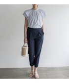 【組曲/KUMIKYOKU】のスーパーライトストレッチテーパード パンツ 人気、トレンドファッション・服の通販 founy(ファニー) ファッション Fashion レディースファッション Fashion for Women パンツ Pants & Trousers 春 Spring ストレッチ Stretch, Stretchy Fabric センター Center, Center Line フラット Flat, Flat Shoes フロント Front, Front Design ヨーク Yoke, Yoke Design ワイド Wide, Wide Fit S/S・春夏 SS, Spring/Summer, Warm Season 夏 Summer thumbnail ネイビー系|ID: prp329100004470488 ipo3291000000031708477