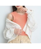 【アースミュージックアンドエコロジー/earth music&ecology】のフリルニットタンクトップ Pink Orange|ID: prp329100004470495 ipo3291000000032039775