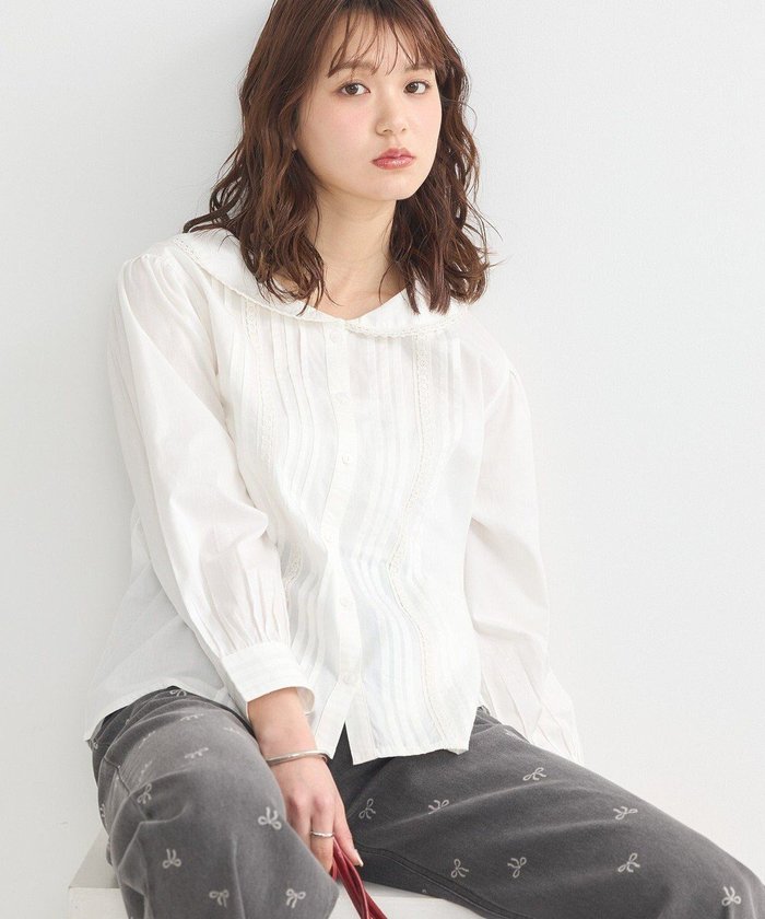 【アースミュージックアンドエコロジー/earth music&ecology】のセーラーカラーブラウス インテリア・キッズ・メンズ・レディースファッション・服の通販 founy(ファニー) https://founy.com/ ファッション Fashion レディースファッション WOMEN トップス・カットソー Tops/Tshirt シャツ/ブラウス Shirts/Blouses カーディガン Cardigan ジャケット Jacket スリーブ Sleeve ポケット Pocket レース Race ロング Long 夏 Summer 春 Spring S/S・春夏 Ss・Spring/Summer |ID: prp329100004470512 ipo3291000000031834758