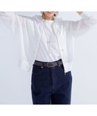 【23区/NIJYUSANKU】の【洗える】シャイニーシアー ニット パーカー ホワイト系|ID:prp329100004470526
