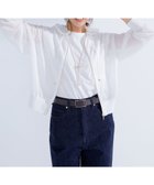 【23区/NIJYUSANKU】の【洗える】シャイニーシアー ニット パーカー ホワイト系|ID:prp329100004470526