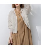 【23区/NIJYUSANKU】の【洗える】シャイニーシアー ニット パーカー アイボリー系|ID:prp329100004470526