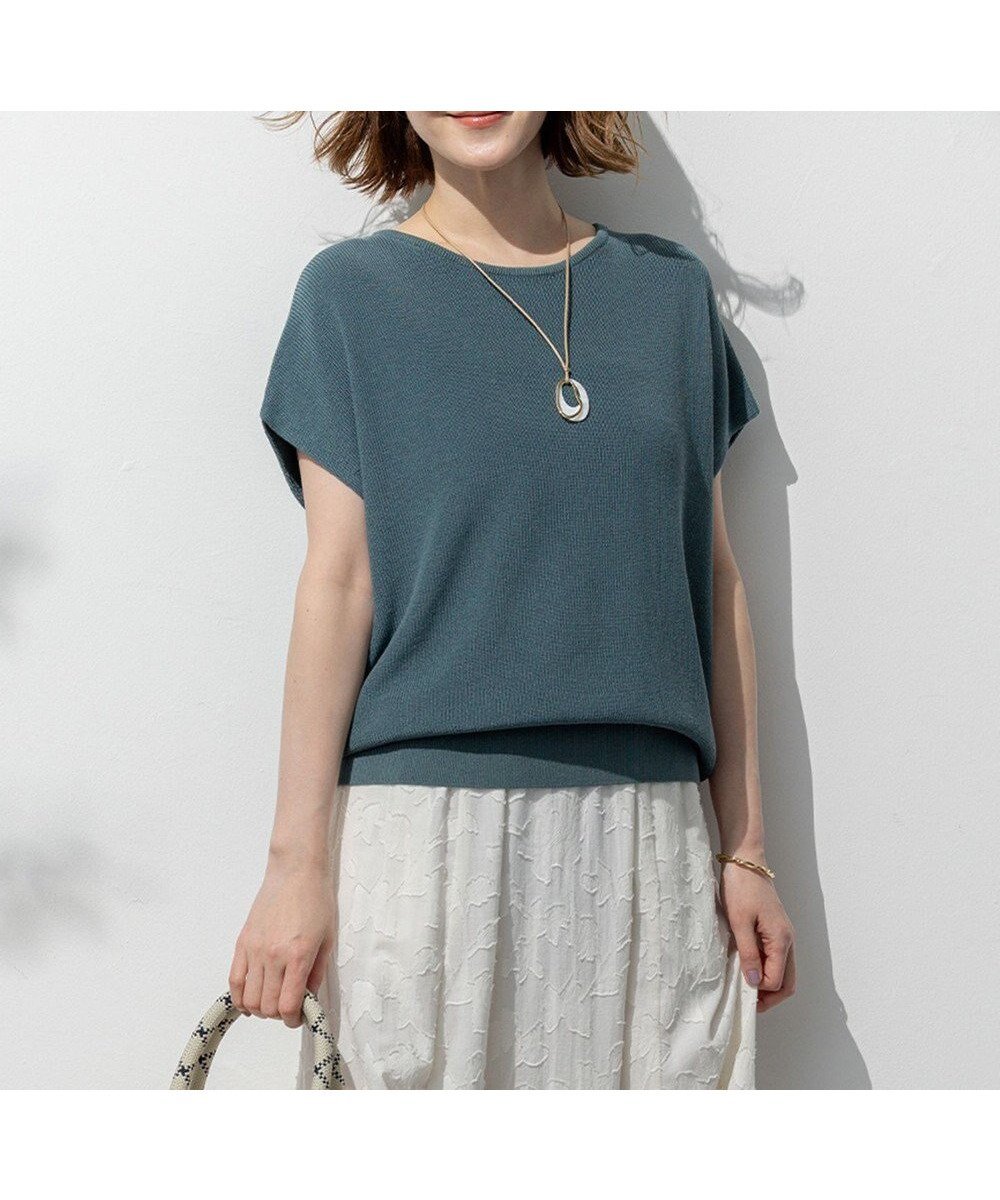 【23区/NIJYUSANKU】の【洗える】コットンアセテート オーバーサイズ ニット インテリア・キッズ・メンズ・レディースファッション・服の通販 founy(ファニー) ファッション Fashion レディースファッション Fashion for Women トップス・カットソー Cut & Sew Tops ニット Knit Tops & Sweaters インド Indian Textile 春 Spring 洗える Machine Washable 畦 Ribbed Knit セーター Sweater, Knitwear 定番 Standard, Basic Item 人気 Popular, Best Seller フェミニン Feminine, Girly ボトム Bottoms, Lower Wear ラウンド Round, Round Neck ラベンダー Lavender S/S・春夏 SS, Spring/Summer, Warm Season 夏 Summer 2025年 2025 2025春夏・S/S Spring/Summer 2025 SS25 ダークグリーン|ID: prp329100004470533 ipo3291000000035635022