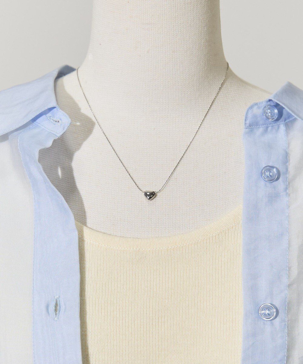 【アメリカンホリック/AMERICAN HOLIC】のステンレス シンプルハートネックレス 人気、トレンドファッション・服の通販 founy(ファニー) 　ファッション　Fashion　レディースファッション　Fashion for Women　ジュエリー　Jewelry　ネックレス　Necklaces & Pendants　おすすめ　Recommended / Our Picks　アクセサリー　Fashion Accessories　クール　Cool, Chic　シルバー　Silver, Metallic Silver　シンプル　Simple, Minimal　チェーン　Chain, Chain Strap　ネックレス　Necklace, Pendant Necklace　エレガント 上品　Elegant　 other-1|ID: prp329100004470549 ipo3291000000032503047