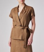 【ポール スミス/Paul Smith】のレーヨンリネン フレンチスリーブ ジャケット キャメル|ID: prp329100004470552 ipo3291000000031855274