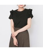 【フェルゥ/Feroux】の【接触冷感・UVケア】ショルダー フリル カットソー ブラック系|ID: prp329100004470555 ipo3291000000031774582