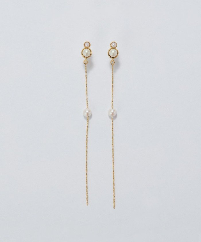 【フィービィー/phoebe】の【金属アレルギー対応】ルミナスパールロングセラミックピアス ゴールド インテリア・キッズ・メンズ・レディースファッション・服の通販 founy(ファニー) https://founy.com/ ファッション Fashion レディースファッション WOMEN アクセサリー Accessories エレガント 上品 Elegant チェーン Chain パール Pearl ロング Long |ID: prp329100004470576 ipo3291000000031834730