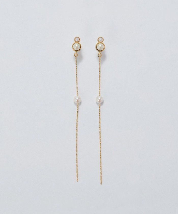 【フィービィー/phoebe】の【金属アレルギー対応】ルミナスパールロングセラミックピアス ゴールド インテリア・キッズ・メンズ・レディースファッション・服の通販 founy(ファニー) https://founy.com/ ファッション Fashion レディースファッション Fashion for Women アクセサリー Fashion Accessories エレガント 上品 Elegant チェーン Chain, Chain Strap パール Pearl, Pearl Accent ロング Long, Long-Length |ID: prp329100004470576 ipo3291000000035773674