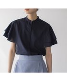 【組曲/KUMIKYOKU】のコットンレーヨンシャーティング ブラウス 人気、トレンドファッション・服の通販 founy(ファニー) ファッション Fashion レディースファッション Fashion for Women トップス・カットソー Cut & Sew Tops シャツ・ブラウス・オフィスカジュアル Elegant Blouses & Button-Ups エレガント 上品 Elegant 春 Spring コンパクト Compact, Small Size フリル Frill, Ruffle ブロード Broadcloth, Fine Cotton S/S・春夏 SS, Spring/Summer, Warm Season おすすめ Recommended / Our Picks 夏 Summer thumbnail ネイビー系|ID: prp329100004470585 ipo3291000000033713668