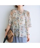 【自由区/JIYU-KU】の【セットアップ対応・洗える】ボタニカルフラワープリント ブラウス エクリュ系|ID: prp329100004470621 ipo3291000000035889420