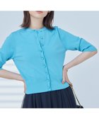 【組曲/KUMIKYOKU】の【洗える・6色展開】CANDYボタン 半袖カーディガン ターコイズブルー系|ID: prp329100004470762 ipo3291000000031976098