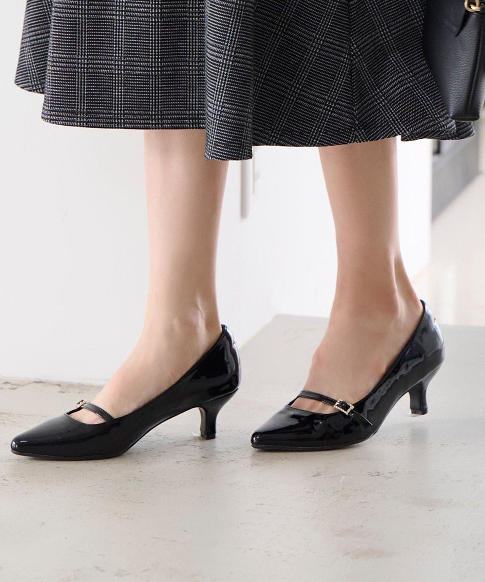 【エニィ スィス/any SiS】の【23.0~24.0cm】ミニストーンバックル パンプス 人気、トレンドファッション・服の通販 founy(ファニー) 　ファッション　Fashion　レディースファッション　Fashion for Women　バッグ　Bags　なめらか　Smooth, Silky Texture　エナメル　Patent Leather　オケージョン　Occasion Wear　ドレス　Dress, One-Piece　パーティ　Party, Party Style　 other-1|ID: prp329100004470782 ipo3291000000034298392