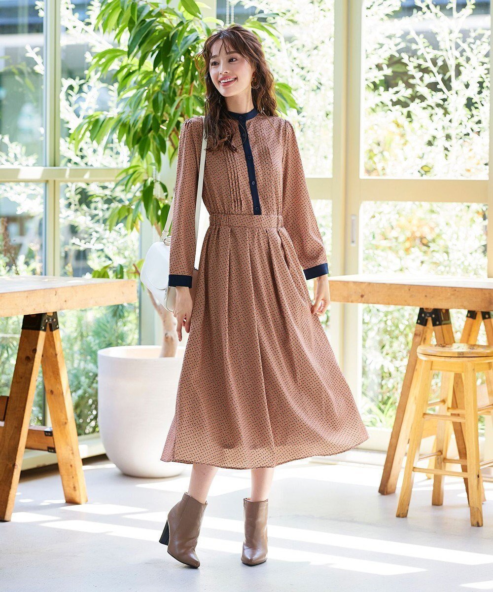 【ティアクラッセ/Tiaclasse】の【新色追加・洗える】配色バンドカラー幾何学柄ワンピース インテリア・キッズ・メンズ・レディースファッション・服の通販 founy(ファニー) ファッション Fashion レディースファッション Fashion for Women ワンピース Dresses シャツワンピース / 1枚で着映えコーデ Shirt Dresses アクセサリー Fashion Accessories ウォッシャブル Machine Washable オレンジ Orange 洗える Machine Washable 秋 Autumn カーディガン Cardigan, Knitwear シフォン Chiffon, Lightweight Fabric ショート Short, Short Length スリーブ Sleeve, Long Sleeve / Short Sleeve チュニック Tunic, Long Top ポケット Pocket, Pocket Detail ロング Long, Long-Length A/W・秋冬 Autumn/Winter 再入荷 Restock / Back in Stock エレガント 上品 Elegant 新作・新入荷 New Arrivals / New In オレンジ|ID: prp329100004470866 ipo3291000000035492369