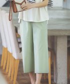 【ジェイ プレス/J.PRESS】の【シワになりにくい】コットンフィッティーシャーク ワイドパンツ ライトグリーン系|ID: prp329100004470896 ipo3291000000032603346